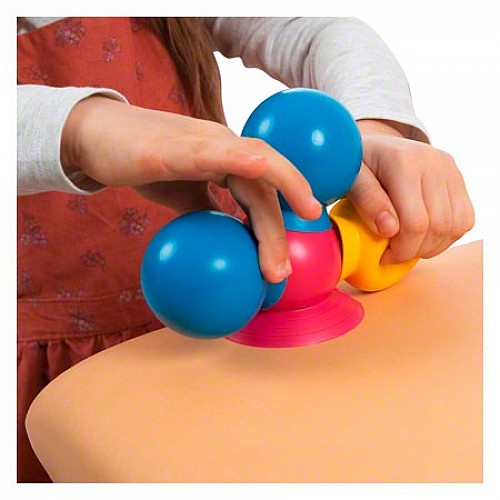 Thera Bolly set – set of 28 pcs. different colored balls suction cups