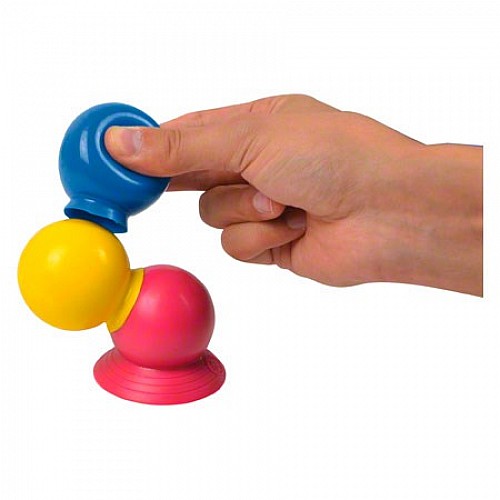 Thera Bolly set – set of 28 pcs. different colored balls suction cups