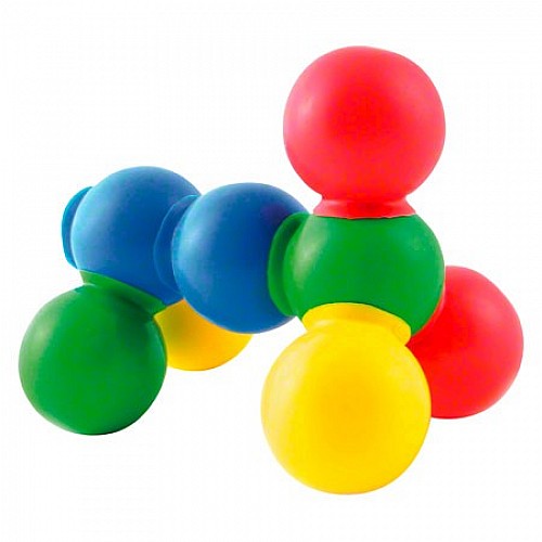 Thera Bolly set – set of 28 pcs. different colored balls suction cups