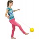 Sport ball f20cm - yellow with elastic band