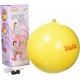 Sport ball f20cm - yellow with elastic band