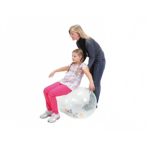 Fitness ball φυστίκι Physio Activity Roll 55/90cm διάφανο