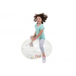 Fitness ball φυστίκι Physio Activity Roll 55/90cm διάφανο