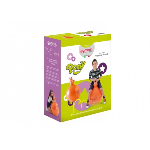 Bouncy ball with handle Pony 45cm