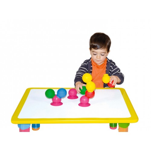 Thera Bolly set – set of 28 pcs. different colored balls suction cups
