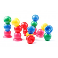 Thera Bolly set – set of 28 pcs. different colored balls suction cups
