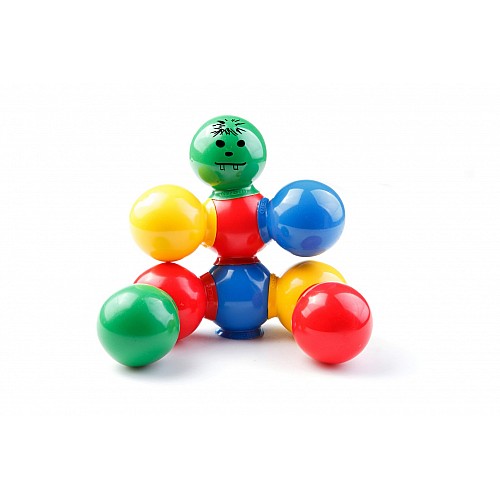 Thera Bolly set – set of 28 pcs. different colored balls suction cups