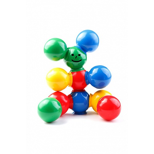 Thera Bolly set – set of 28 pcs. different colored balls suction cups