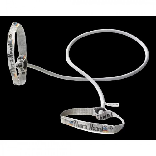 Elastic rope with flexible handles super heavy - gray