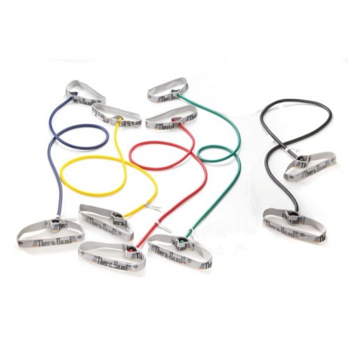 Elastic rope with flexible handles super heavy - gray