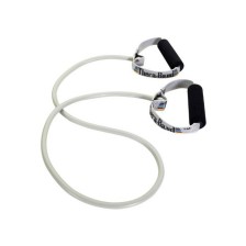 Elastic rope with hard PVC handles, super heavy - gray