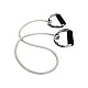 Elastic rope with hard PVC handles, super heavy - gray