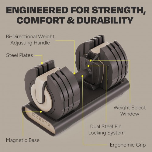 Adjustable Dumbbell Set 2.5-22.5kg | Centr