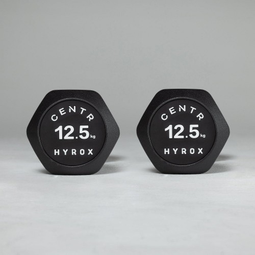 Hexagonal Competition Urethane Dumbbells - 5-25kg | Centr x HYROX