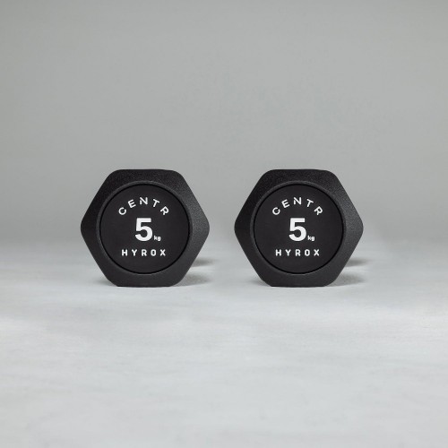 Hexagonal Competition Urethane Dumbbells - 5-25kg | Centr x HYROX