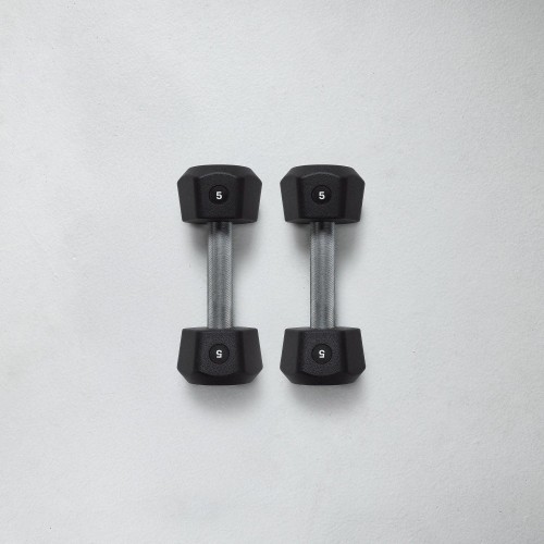 Hexagonal Competition Urethane Dumbbells - 5-25kg | Centr x HYROX