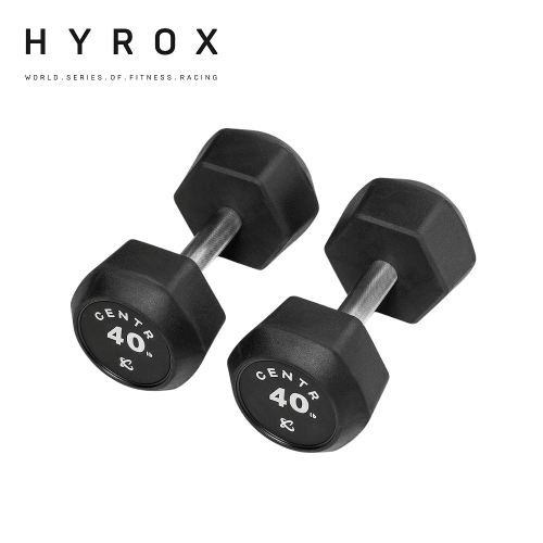 Hexagonal Competition Urethane Dumbbells - 5-25kg | Centr x HYROX