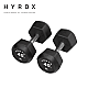 Hexagonal Competition Urethane Dumbbells - 5-25kg | Centr x HYROX