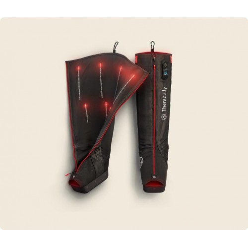 RecoveryAir JetBoots PRO Plus lymphatic drainage boots with LED light