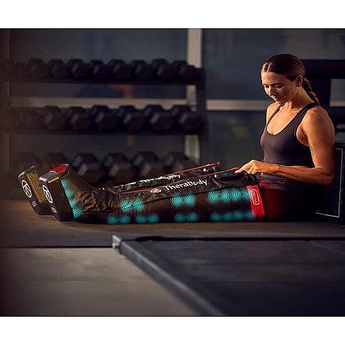 RecoveryAir JetBoots PRO Plus lymphatic drainage boots with LED light