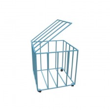 Basket for balls, metal