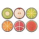 Nowa Szkola Fruit cushions, soft, flat, 6 pieces