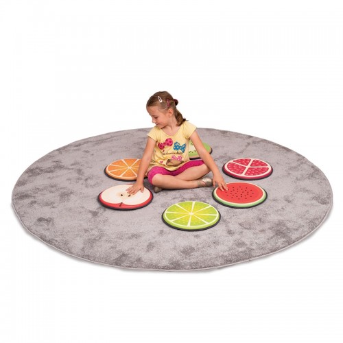 Nowa Szkola Fruit cushions, soft, flat, 6 pieces