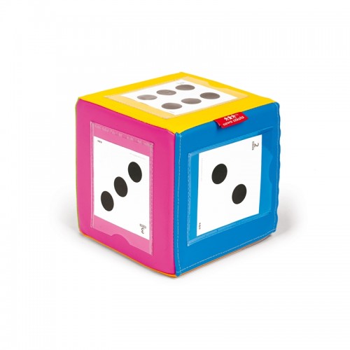Nowa Szkola Dice, with transparent pockets, 20 x 20 x 20 cm