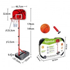 Basketball hoop, adjustable height, 0.9 - 1.35 m