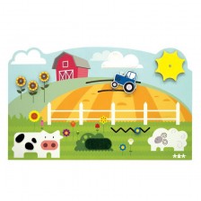 Nowa Szkola Manipulative board, farm, 130 x 79 cm