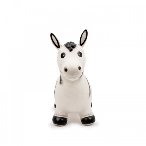 Small Foot Zebra, jumping, rubber, 57 x 27 x 50 cm