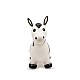 Small Foot Zebra, jumping, rubber, 57 x 27 x 50 cm