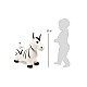 Small Foot Zebra, jumping, rubber, 57 x 27 x 50 cm