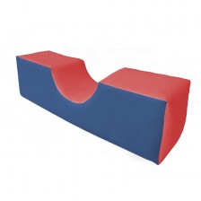 Soft module, parallelepiped, with channel, 120 cm