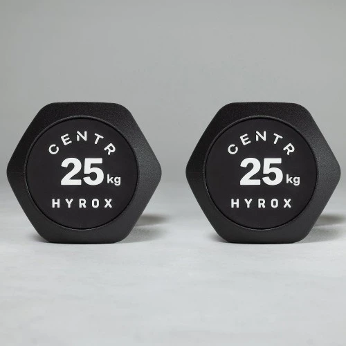 Хексогонални Състезателни Уретанови Дъмбели - 5-25кг | Centr x HYROX