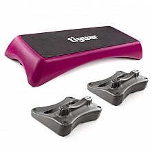 Фитнес степ с подложки Tiguar Step V2 (Purple) + Supporters Pair