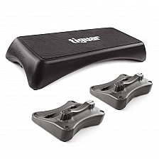 Фитнес степ с подложки Tiguar Step (Graphite) + Supporters Pair