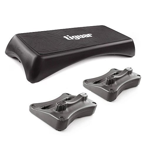 Фитнес степ с подложки Tiguar Step (Graphite) + Supporters Pair