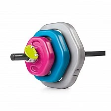 Комплект лост с тежести Tiguar Power Gym (2 × 1,25 kg; 2 × 2,5 kg; 2 × 4,5 kg; Bar; 2 × Collar)