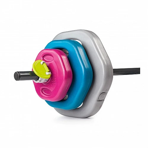 Комплект лост с тежести Tiguar Power Gym (2 × 1,25 kg; 2 × 2,5 kg; 2 × 4,5 kg; Bar; 2 × Collar)