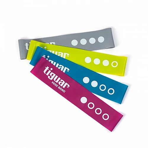 Комплект фитнес ластици Tiguar Mini Bands (Set – 4 Levels of Resistance)