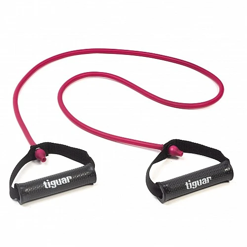 Фитнес ластик с дръжки Tiguar Maxi Tube 2.0. (Light - Purple)