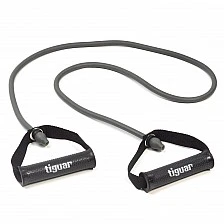 Фитнес ластик с дръжки Tiguar Maxi Tube 2.0. (Hard – Grey)