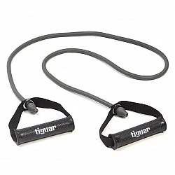 Фитнес ластик с дръжки Tiguar Maxi Tube 2.0. (Hard – Grey)
