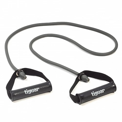 Фитнес ластик с дръжки Tiguar Maxi Tube 2.0. (Hard – Grey)