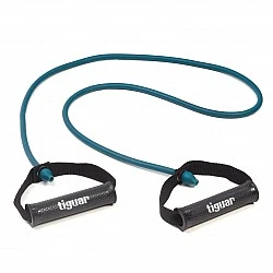 Фитнес ластик с дръжки Tiguar Maxi Tube 2.0. (Medium - Marine)