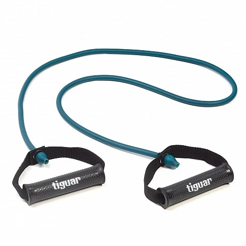 Фитнес ластик с дръжки Tiguar Maxi Tube 2.0. (Medium - Marine)