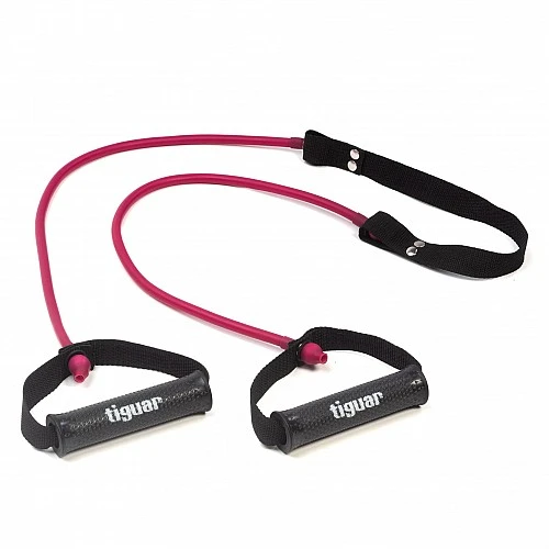 Фитнес ластик с дръжки Tiguar Mega Tube 2.0. (Light - Purple)