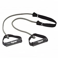 Фитнес ластик с дръжки Tiguar Mega Tube 2.0. (Hard - Grey)