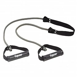 Фитнес ластик с дръжки Tiguar Mega Tube 2.0. (Hard - Grey)